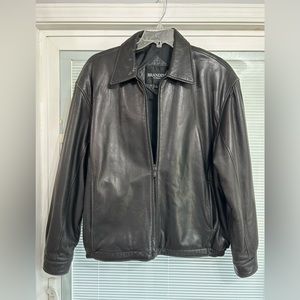 brandini leather jacket Large Black plus leather gloves large